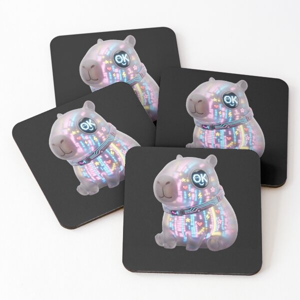 Item preview, Cyber Capybara OK - Neon Gaming Aesthetic designed and sold by SlawOnly.