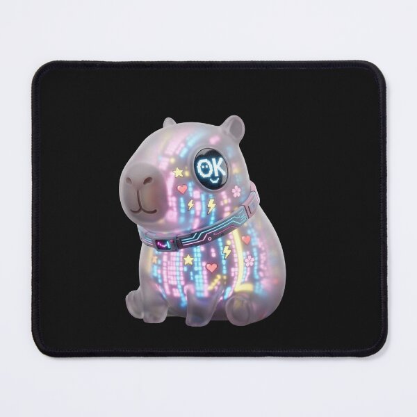 Item preview, Cyber Capybara OK - Neon Gaming Aesthetic designed and sold by SlawOnly.