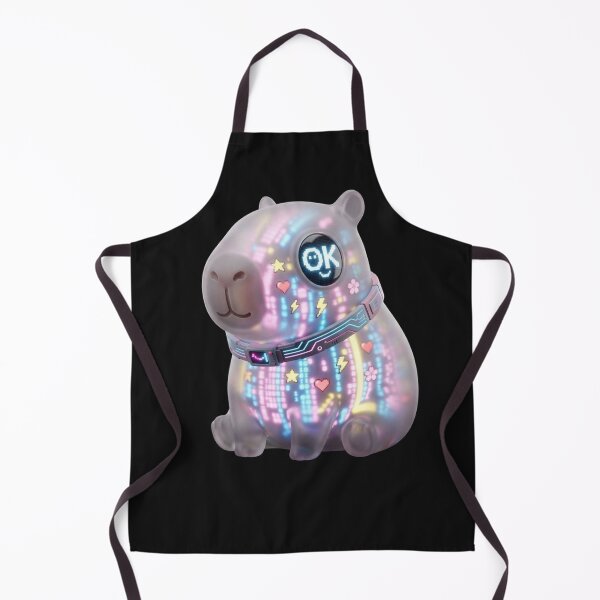 Item preview, Cyber Capybara OK - Neon Gaming Aesthetic designed and sold by SlawOnly.