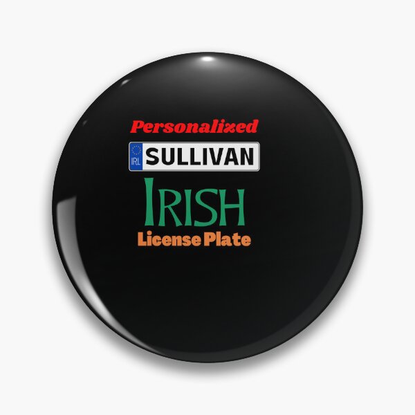 Item preview, Sullivan - Personalized Irish License Plate Capital Letters designed and sold by IrishPOD.