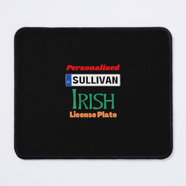 Item preview, Sullivan - Personalized Irish License Plate Capital Letters designed and sold by IrishPOD.