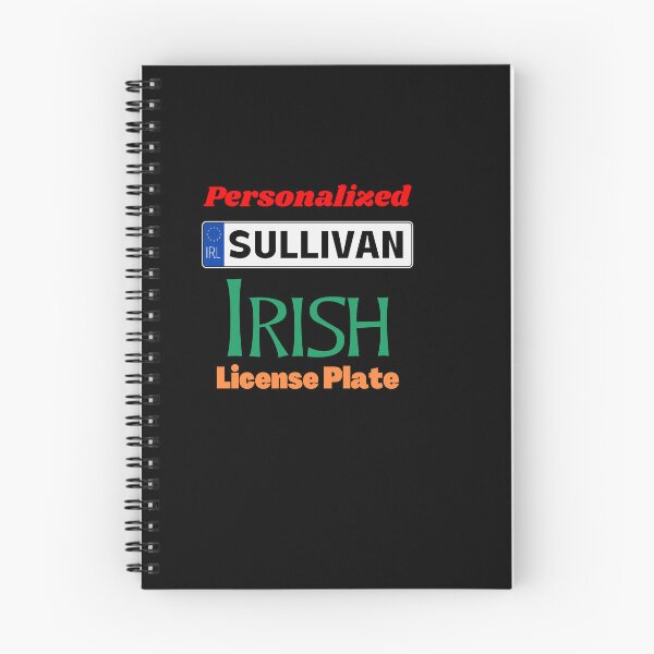 Item preview, Sullivan - Personalized Irish License Plate Capital Letters designed and sold by IrishPOD.
