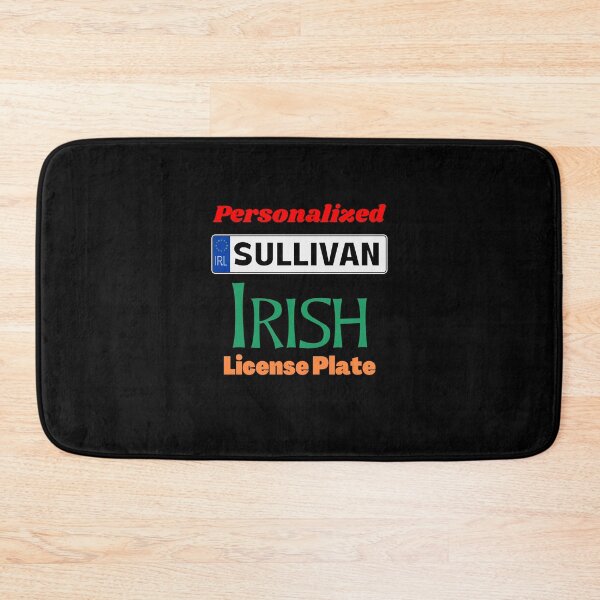 Item preview, Sullivan - Personalized Irish License Plate Capital Letters designed and sold by IrishPOD.