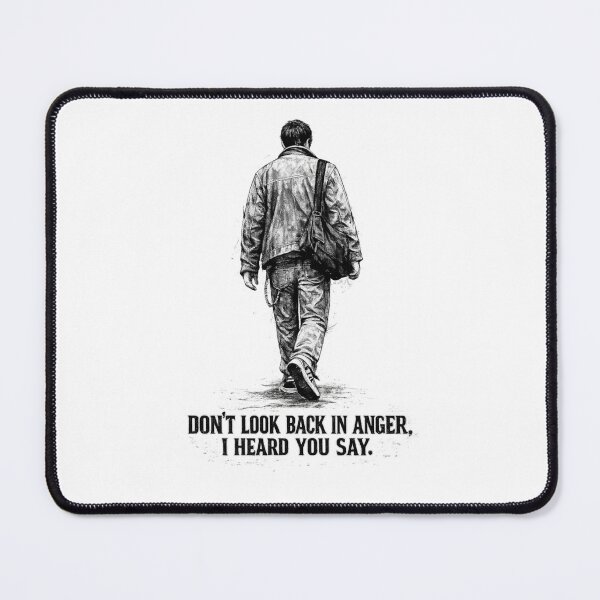 Item preview, Don't Look Back in Anger Oasis Lyrics Cool Man Walking Away Cool Sketch Design designed and sold by Donsean22.