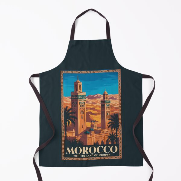 Item preview, Morocco Desert Illustration Travel Art Vintage designed and sold by KrisSidDesigns.