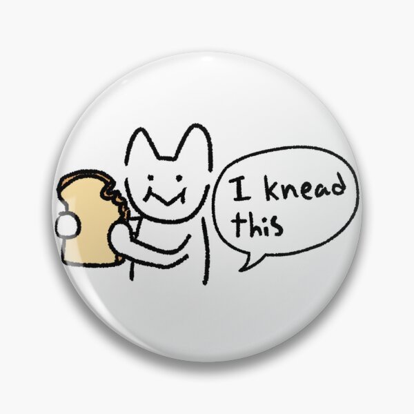 Item preview, I Knead This Cat Illustration – Funny Bread Pun Cat Art, Cute Baking Cat designed and sold by lazydayz16.