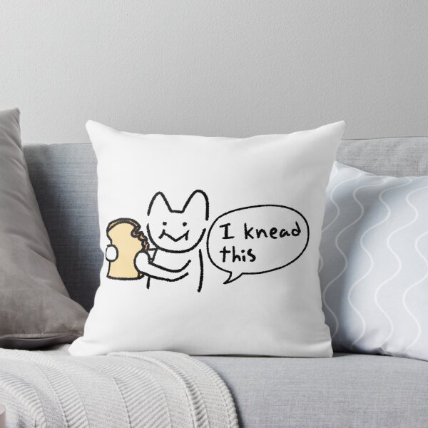 Item preview, I Knead This Cat Illustration – Funny Bread Pun Cat Art, Cute Baking Cat designed and sold by lazydayz16.