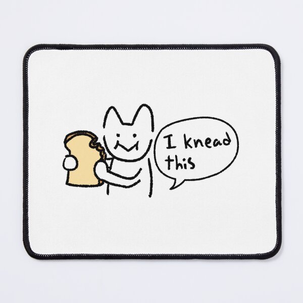 Item preview, I Knead This Cat Illustration – Funny Bread Pun Cat Art, Cute Baking Cat designed and sold by lazydayz16.