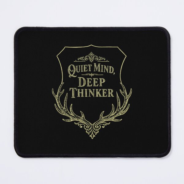 Item preview, Quiet Mind Deep Thinker Minimalist Quote Design designed and sold by TeesOnRosebud.