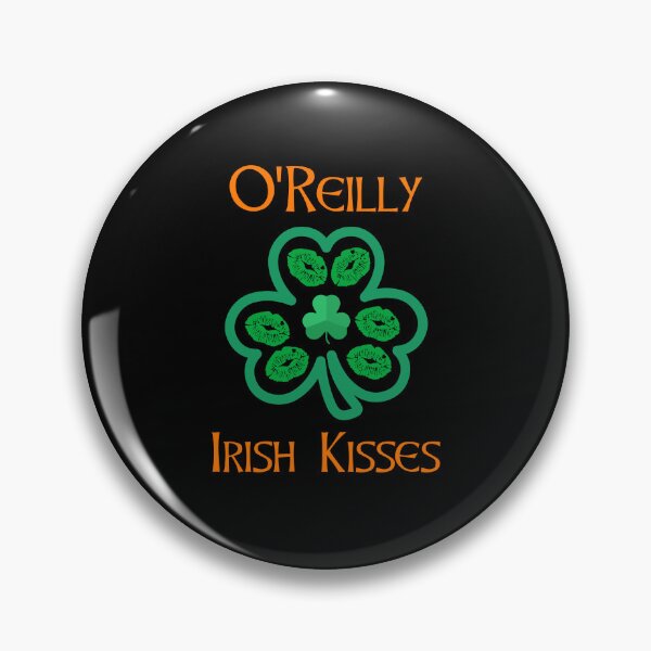 Item preview, O'Reilly Irish Kisses Clover Shamrocks Lips designed and sold by IrishPOD.