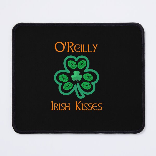 Item preview, O'Reilly Irish Kisses Clover Shamrocks Lips designed and sold by IrishPOD.