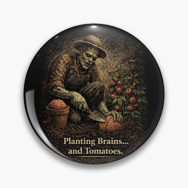 Item preview, Planting Brains and Tomatoes: Zombie Gardener designed and sold by Wild Hare.