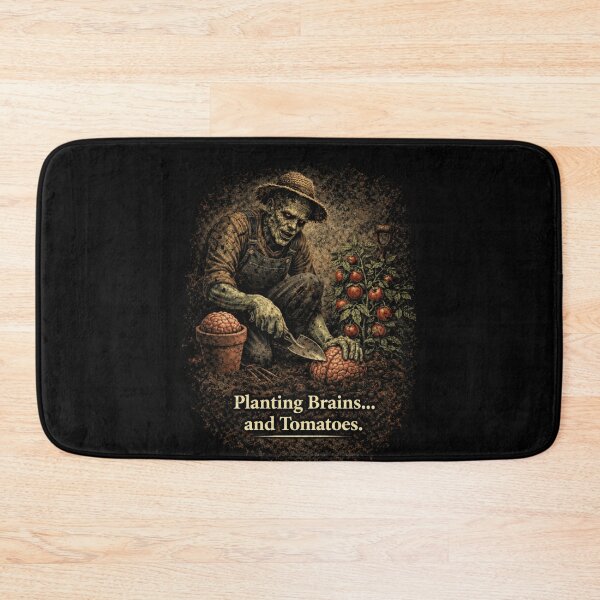 Item preview, Planting Brains and Tomatoes: Zombie Gardener designed and sold by Wild Hare.