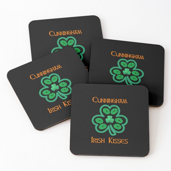 Item preview, Cunningham Irish Kisses Clover Shamrocks Lips designed and sold by IrishPOD.
