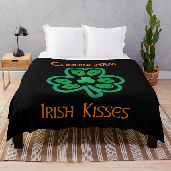 Item preview, Cunningham Irish Kisses Clover Shamrocks Lips designed and sold by IrishPOD.