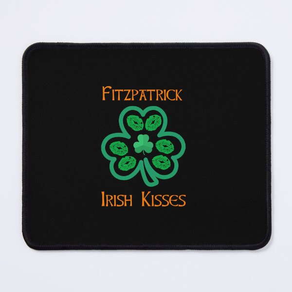 Item preview, Fitzpatrick Irish Kisses Clover Shamrocks Lips designed and sold by IrishPOD.