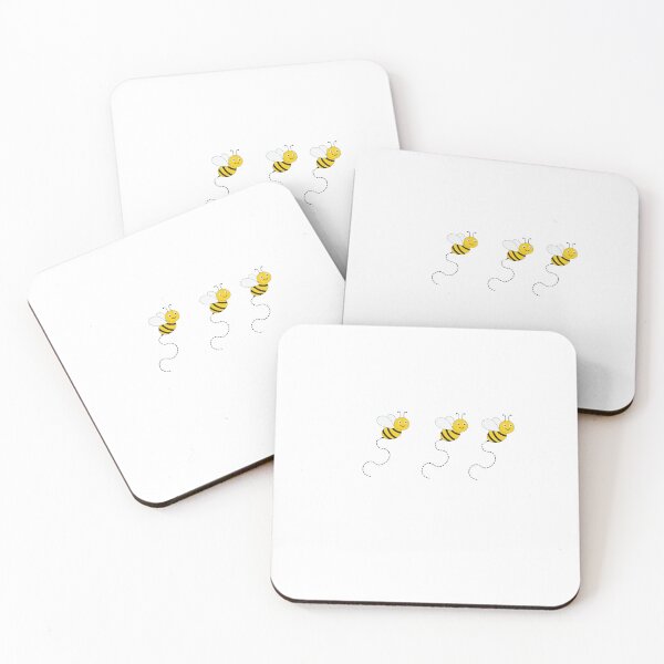 Item preview, Three Cute Bees Happy Nature Design designed and sold by gluxdesing.