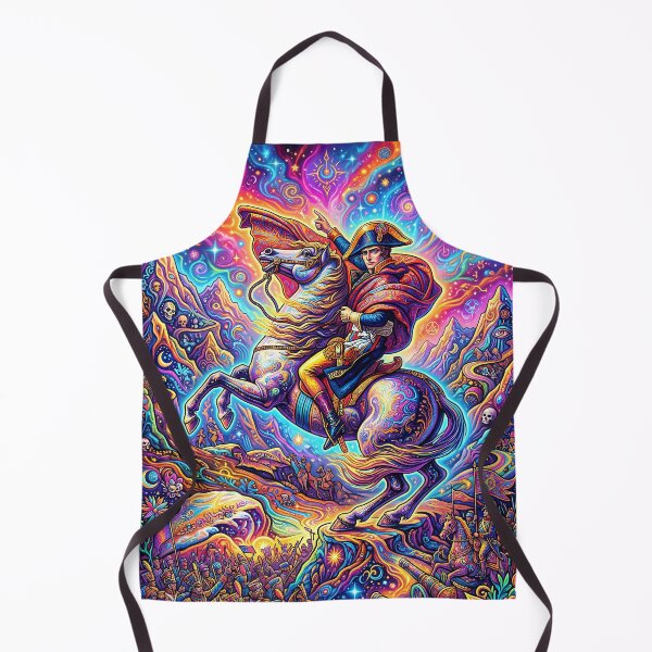 Item preview, Napoleon Crossing the Alps - Trippy Psychedelic Art designed and sold by Lucid Dream Pixel.