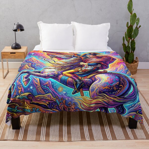 Item preview, Napoleon Crossing the Alps - Trippy Psychedelic Art designed and sold by Lucid Dream Pixel.