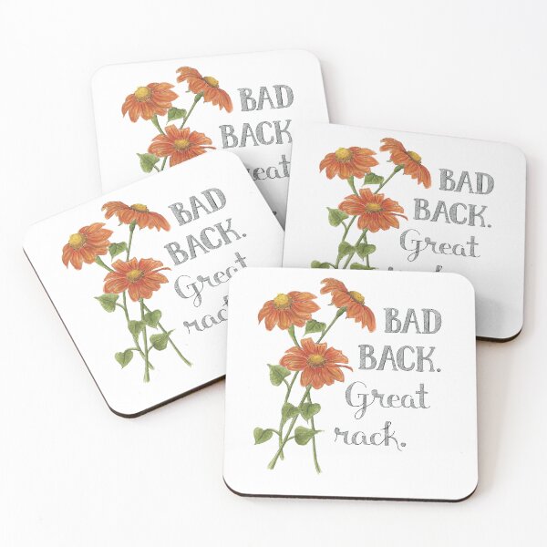 Item preview, Bad Back Great Rack Orange Flowers designed and sold by NaughtyFlorals.