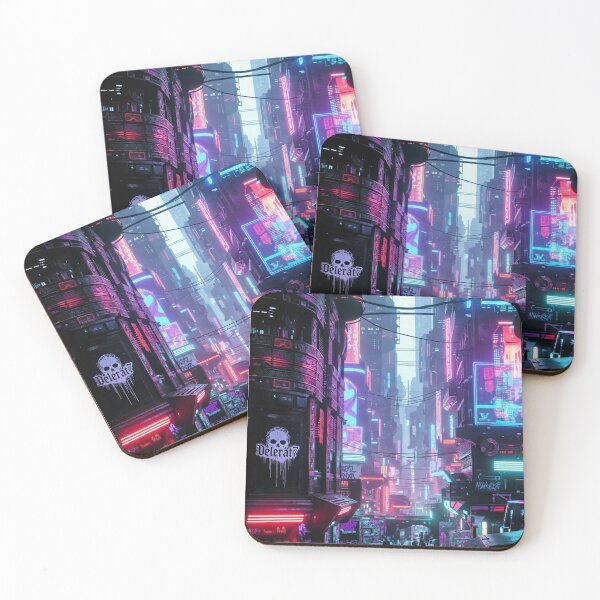 Item preview, Neon Streets - Cyberpunk Sci Fi Art concept designed and sold by Delerat7.