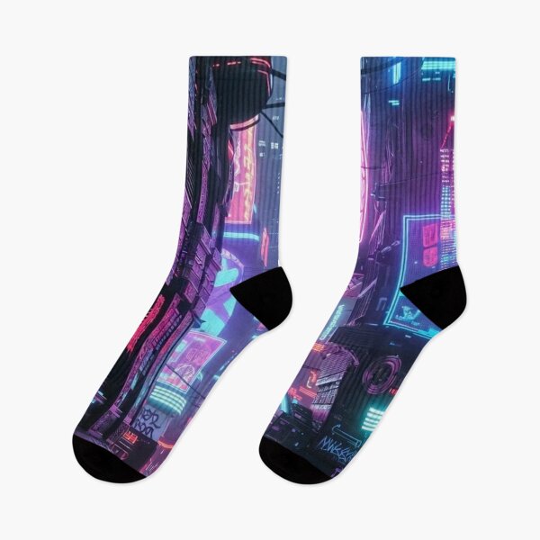 Item preview, Neon Streets - Cyberpunk Sci Fi Art concept designed and sold by Delerat7.