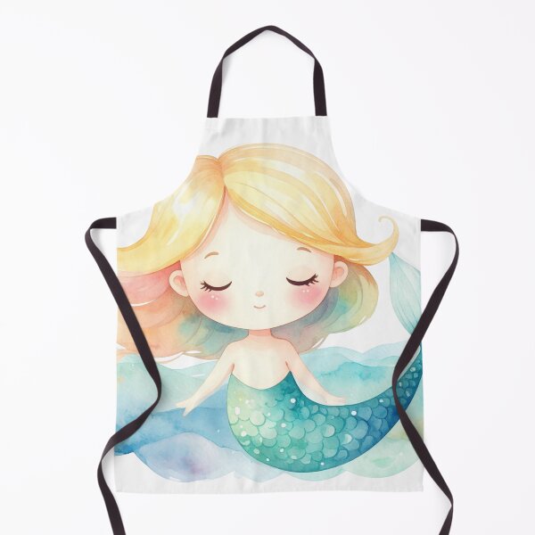 Item preview, Cute Mermaid Floating in Soft Waves designed and sold by Rutvain.