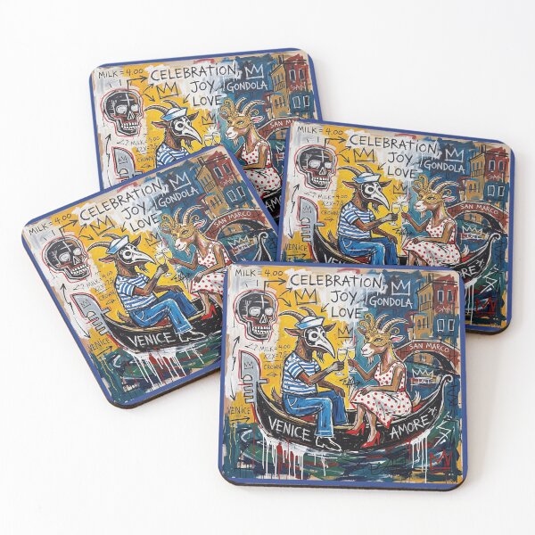 Item preview, The goat and the billy goat in love in Venice. Year of the Goat 2027. designed and sold by Natalia-Vlad.