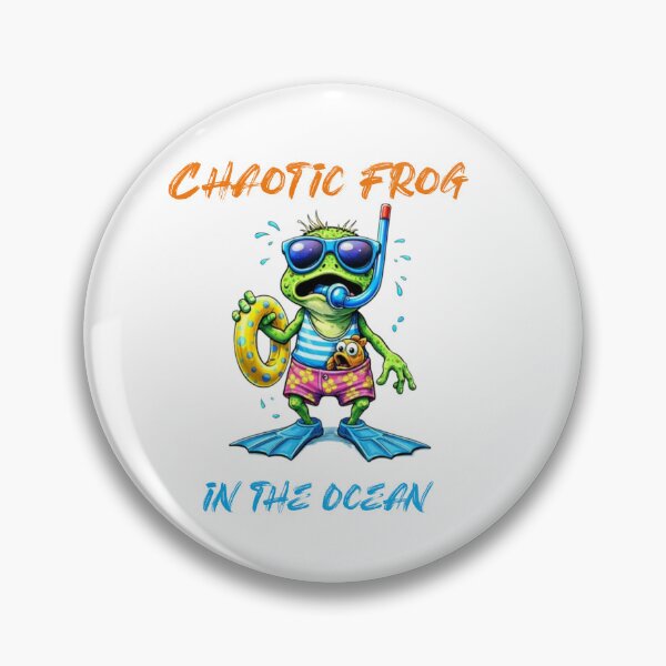 Item preview, Chaotic Frog in the Ocean designed and sold by Dinaelsherkawy.