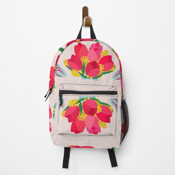 Item preview, Cute Tulip and Mimosa Bouquet Illustration Spring Flowers Aesthetic designed and sold by Caterina@.