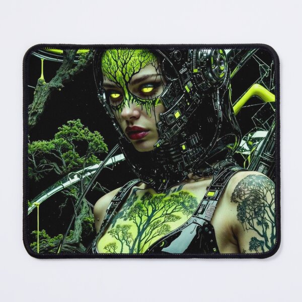 Item preview, Bio Tech Druidess - Cyberpunk Sci Fi Art concept designed and sold by Delerat7.