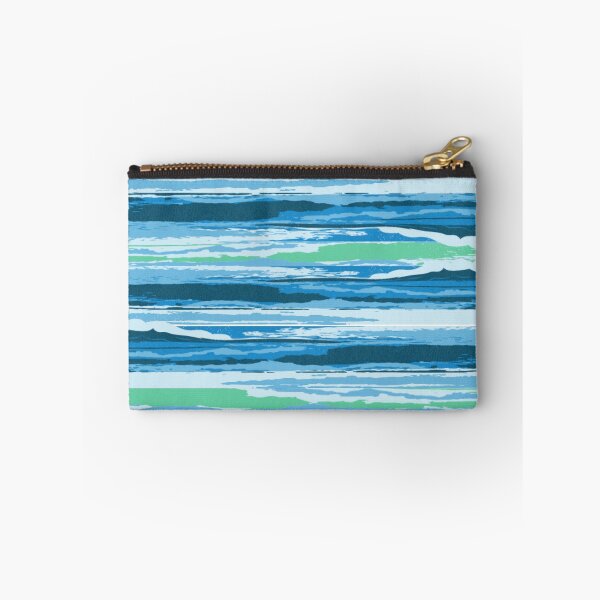Item preview, Abstract Teal Ocean Horizon - Minimalist Seamless Texture Pattern designed and sold by Jyoti-Quotes.