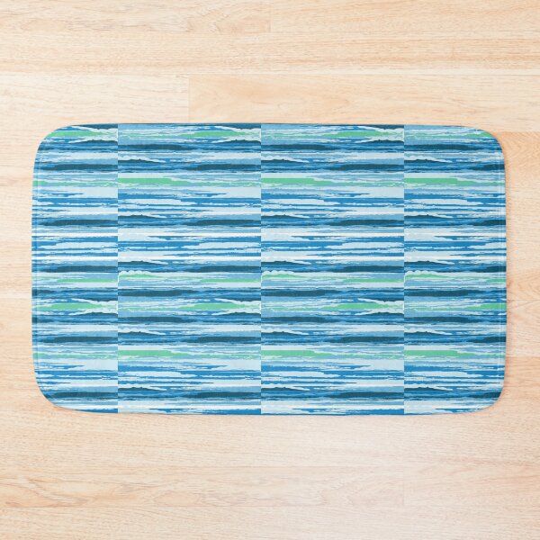Item preview, Abstract Teal Ocean Horizon - Minimalist Seamless Texture Pattern designed and sold by Jyoti-Quotes.