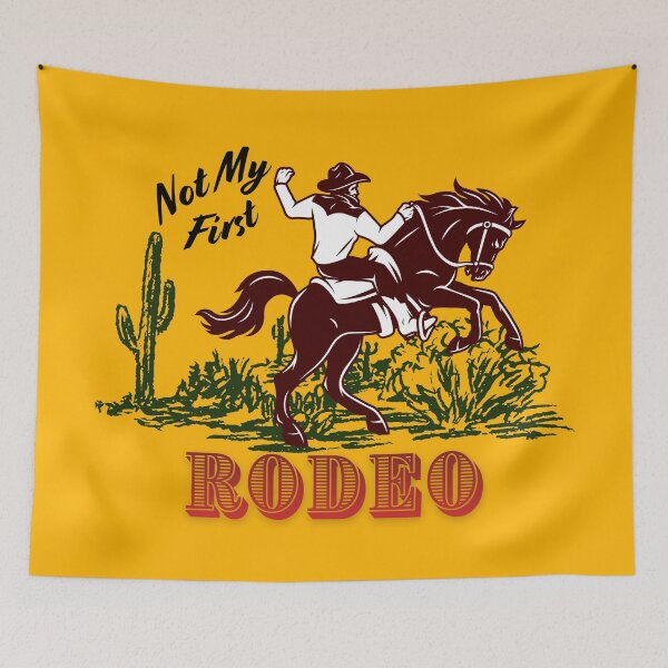 Item preview, Not My First Rodeo – Western Cowboy Graphic designed and sold by Pandemonium Art & Design.