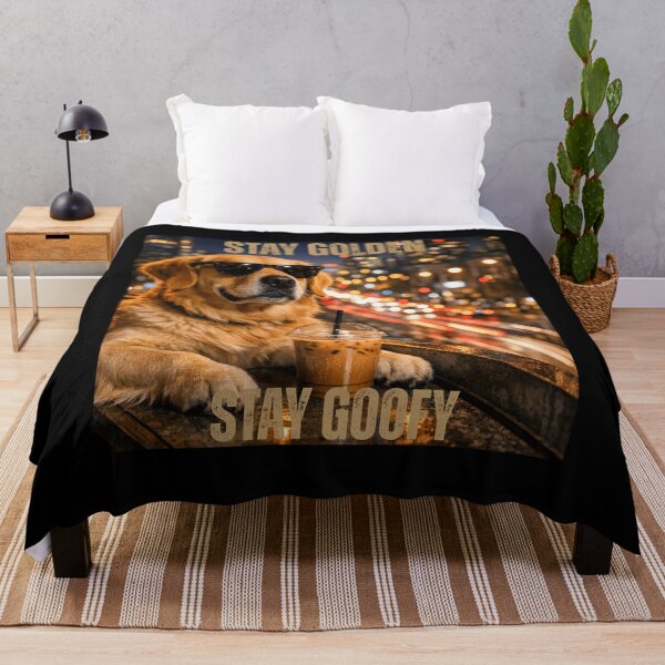 Item preview, Stay Golden Stay Goofy Funny Golden Retriever Dog Coffee designed and sold by Ali-printshop.