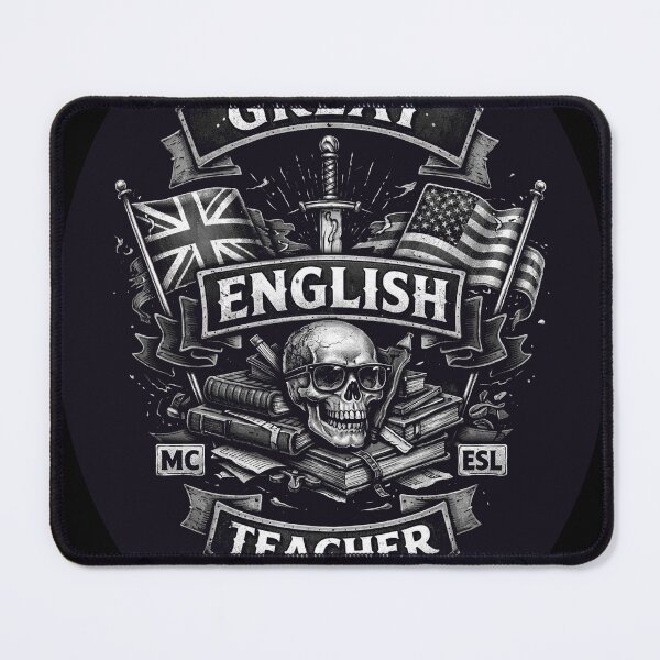 Item preview, Great English Teacher MC Patch – Biker Style ESL Teacher Shirt, Motorcycle Club Inspired Teacher Design designed and sold by Kiziorq.