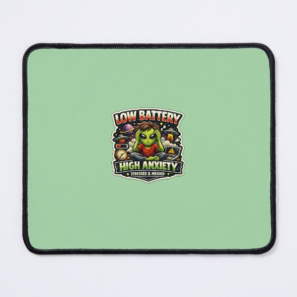Item preview, Low Battery, High Anxiety Sticker designed and sold by VibeCraft-Studio.