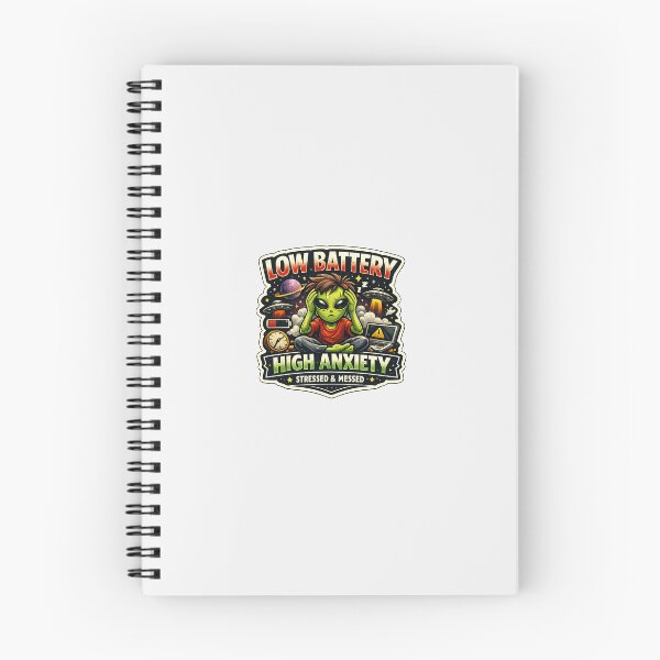 Item preview, Low Battery, High Anxiety Sticker designed and sold by VibeCraft-Studio.