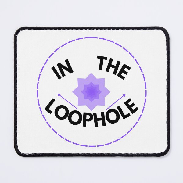 Item preview, In The Loophole Minimalist Corporate Irony Quote designed and sold by PureTypeStudio.