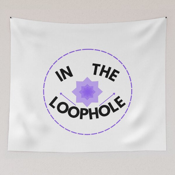 Item preview, In The Loophole Minimalist Corporate Irony Quote designed and sold by PureTypeStudio.