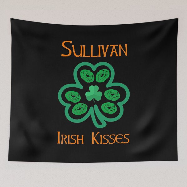 Item preview, Sullivan Irish Kisses Clover Shamrocks Lips designed and sold by IrishPOD.