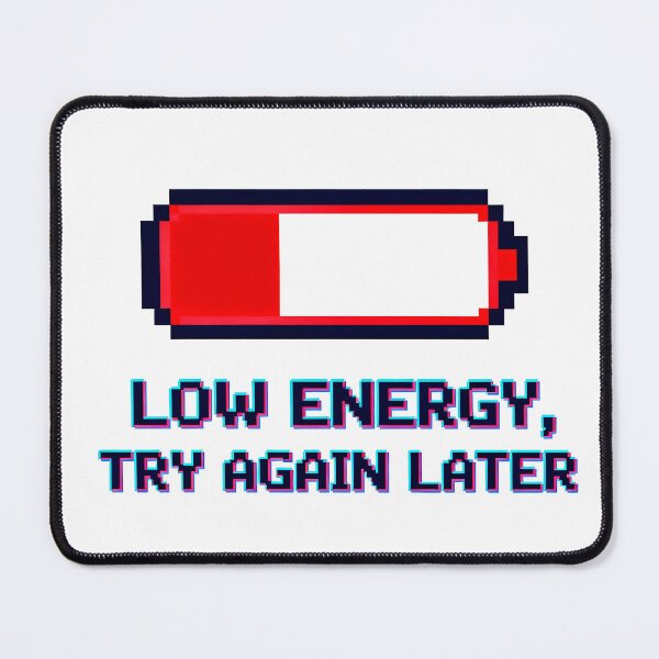 Item preview, Pixel Art Low Energy Battery Glitch Design designed and sold by SA visual.