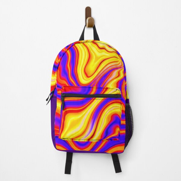 Item preview, Psychedelic Yellow Purple and Red Swirl Pattern designed and sold by MaisonMaroMara.