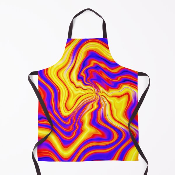 Item preview, Psychedelic Yellow Purple and Red Swirl Pattern designed and sold by MaisonMaroMara.