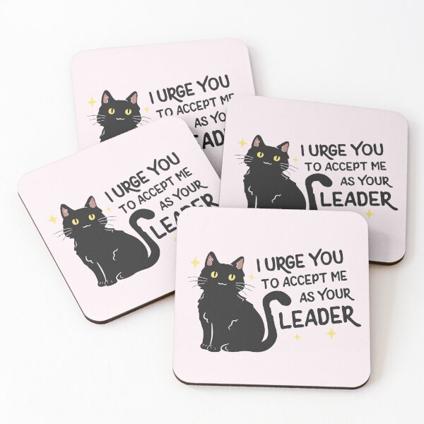Item preview, I urge you to accept me as your leader | Salem the cat quote designed and sold by MamSelle.