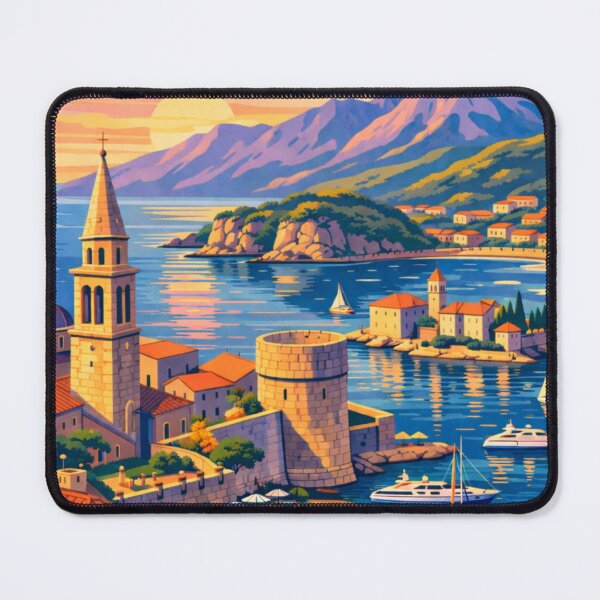 Item preview, Budva Montenegro Travel Poster designed and sold by MatthewHeights.