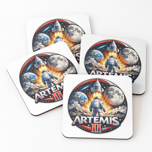 Item preview, Artemis II Mission Patch Astronaut Moon Exploration Design designed and sold by RedVista.