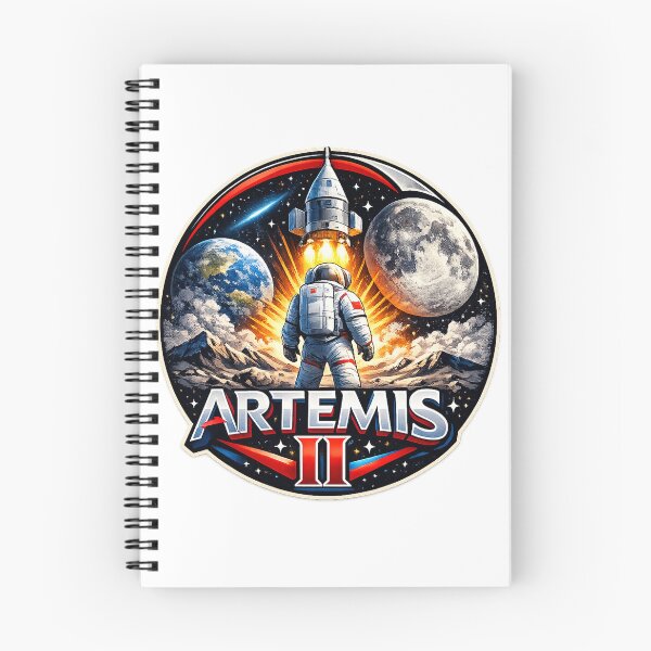Item preview, Artemis II Mission Patch Astronaut Moon Exploration Design designed and sold by RedVista.
