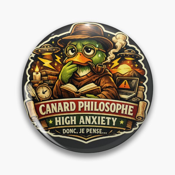 Item preview, Philosopher Duck Sticker designed and sold by VibeCraft-Studio.