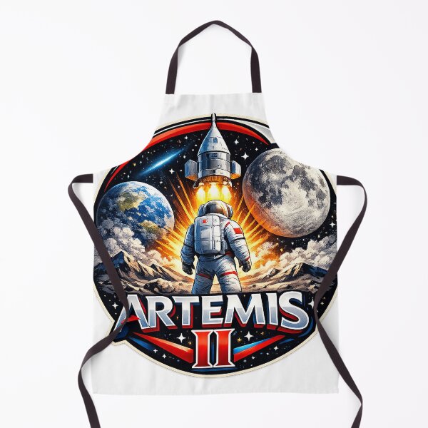 Item preview, Artemis II Mission Patch Astronaut Moon Exploration Design designed and sold by RedVista.